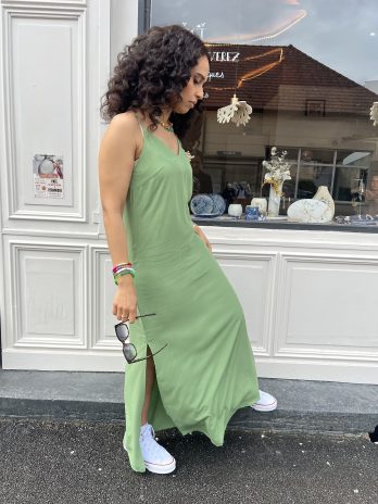 ROBE LONGUE VERTE