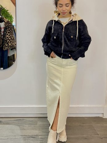 Jupe longue beige