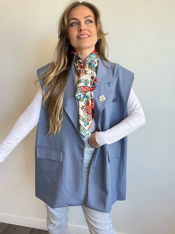 Blazer oversize bleu