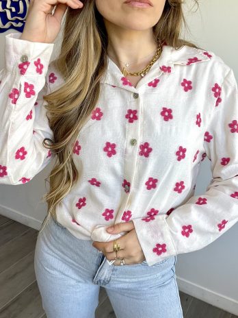 Chemise en Coton Fleurie