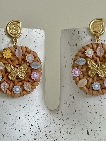 BOUCLES D’OREILLES « FLORAL’