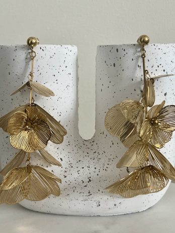 BOUCLES D’OREILLES « PÉTALA D’OR »