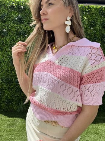 POLO « SUNNY CROCHET ROSE »